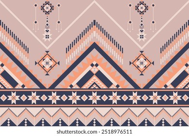 Geometrisches ethnisches Muster orientalisch. Farbige Ornamente Sammlung. Stickerei Designs orientalische geometrische ethnische Muster für Hintergrund oder Teppich, Tapete, Batik-Verpackung, Vorhang-Design, Vektor.