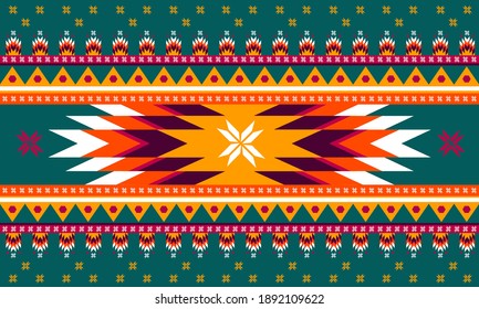 Geometric ethnic pattern oriental. seamless pattern. Design for fabric, curtain, background, carpet, wallpaper, clothing, wrapping, Batik, fabric,Vector illustration. pattern sty.