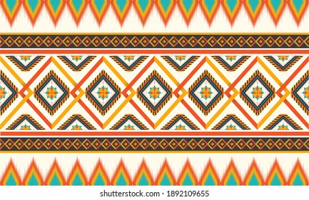 Aztec Seamless Pattern Vintage Soft Colors Stock Vector (Royalty Free ...