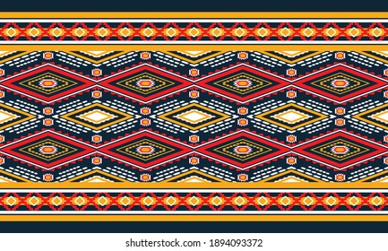 Geometric ethnic pattern oriental. seamless pattern. Design for fabric, curtain, background, carpet, wallpaper, clothing, wrapping, Batik, fabric,Vector illustration. pattern sty