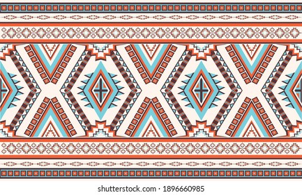 Patrón geométrico étnico oriental. patrón impecable. Diseño para tela, cortina, fondo, alfombra, papel pintado, ropa, envoltura, Batik, tela, ilustración vectorial. tinte