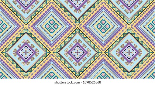 Geometric ethnic pattern oriental. seamless pattern. Design for fabric, curtain, background, carpet, wallpaper, clothing, wrapping, Batik, fabric,Vector illustration. pattern sty