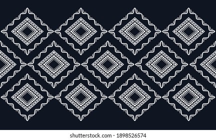 Geometrisches ethnisches Muster orientalisch. nahtloses Muster. Design für Stoff, Vorhang, Hintergrund, Teppich, Tapete, Kleidung, Umhüllung, Batik, Stoff, Vektorgrafik. Musterstäbchen