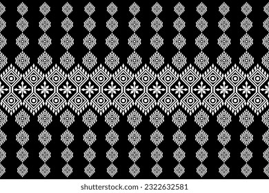 Geometric ethnic pattern oriental. Seamless pattern. Design in black and white for fabric, carpet, background, wallpaper

