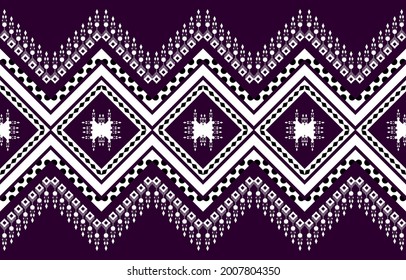 Geometric ethnic pattern oriental traditional design. Embroidery style for background, bags, ikat, jacket,  carpet, wallpaper, clothing, wrapping, fabric, vector illustration.