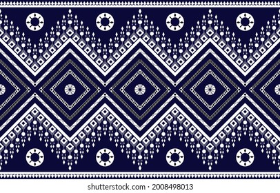 Geometric ethnic pattern oriental traditional design. Embroidery style for background, bags, ikat, jacket,  carpet, wallpaper, clothing, wrapping, fabric. seamless pattern vector illustration.
