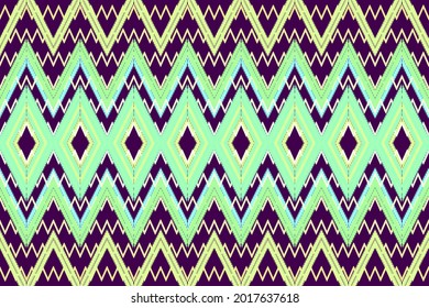 
Geometric ethnic pattern oriental traditional design. Embroidery flora style for bags, ikat, jacket,  carpet, wallpaper, clothing, wrapping, fabric. Seamless vector illustration.