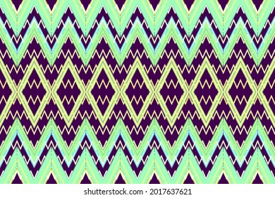 
Geometric ethnic pattern oriental traditional design. Embroidery flora style for bags, ikat, jacket,  carpet, wallpaper, clothing, wrapping, fabric. Seamless vector illustration.