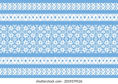 Patrón geométrico étnico oriental diseño tradicional. Flora de bordado estilo para bolsas, ikat, chaqueta, alfombra, papel pintado, ropa, envoltura, tela. Ilustración vectorial sin inconvenientes.