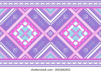 Patrón geométrico étnico oriental diseño tradicional. Naturaleza estilo de bordado abstracto para bolsas, ikat, chaqueta, alfombra, papel pintado, ropa, envoltura, tela. Ilustración vectorial sin inconvenientes.