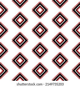 Geometric ethnic pattern. Geometric ethnic pattern for print, fabric, shirt, wallpaper, material, etc. Geometric tribal embroidery ethnic style for print. Tribal pattern for bags, cloth, and swimsuits