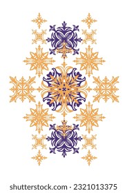 diseño geométrico étnico morado rosa sobre fondo blanco para diseño de ilustración vectorial
