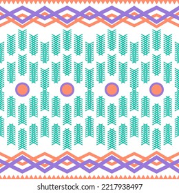 Geometric ethnic pattern s eamless flower color oriental. seamless pattern. Design for fabric, curtain, background, carpet, wallpaper, clothing, wrapping, Batik, fabric,Vector illustration. pattern st