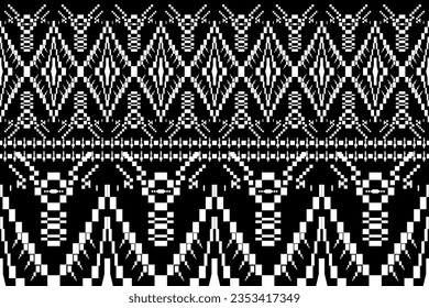 Geometric ethnic pattern seamless, Abstract seamless pattern. Design for fabric, curtain, background, carpet, wallpaper, clothing, wrapping, Batik, fabric,Vector illustration background.