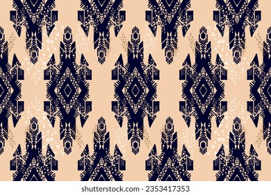 Geometric ethnic pattern seamless, Abstract seamless pattern. Design for fabric, curtain, background, carpet, wallpaper, clothing, wrapping, Batik, fabric,Vector illustration background.