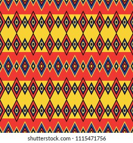 Geometric ethnic pattern. Seamless background. For embroidery, textiles, packaging paper and other things.