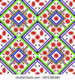 Geometric ethnic pattern. Seamless background.For embroidery,textiles,packaging paper and other things.