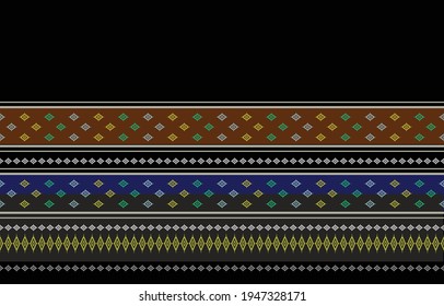 Geometric ethnic pattern seamless color oriental. seamless pattern. Design for fabric, curtain, background, carpet, wallpaper, clothing, wrapping, Batik, fabric,Vector illustration