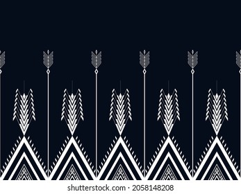Patrón geométrico étnico de color oriental sin fisuras. patrón impecable. Diseño para tela, cortina, fondo, alfombra, papel pintado, ropa, envoltura, Batik, tela,Ilustración vectorial
