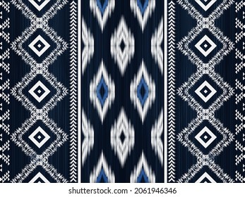 Patrón geométrico étnico de color oriental sin fisuras. patrón impecable. Diseño para tela, cortina, fondo, alfombra, papel pintado, ropa, envoltura, Batik, tela,Ilustración vectorial