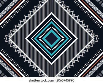 Geometric ethnic pattern seamless color oriental. seamless pattern. Design for fabric, curtain, background, carpet,wallpaper, clothing, wrapping, Batik, fabric,Vector illustration