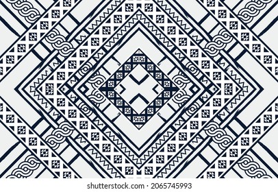 Patrón geométrico étnico de color oriental sin fisuras. patrón impecable. Diseño para tela, cortina, fondo, alfombra, papel pintado, ropa, envoltura, Batik, tela,Ilustración vectorial