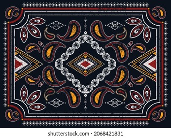 Geometric ethnic pattern seamless color oriental. seamless pattern. Design for fabric, curtain, background, carpet,wallpaper, clothing, wrapping, Batik, fabric,Vector illustration