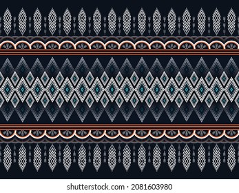 Geometrisches ethnisches Muster nahtlose Farbe orientalisch. nahtloses Muster. Design für Stoff, Vorhang, Hintergrund, Teppich, Tapete, Kleidung, Umhüllung, Batik, Stoff,Vektorgrafik