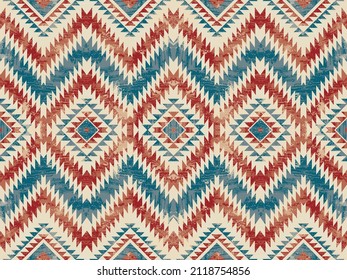 Geometric ethnic pattern seamless color oriental. seamless pattern. Design for fabric, curtain, background, carpet,wallpaper, clothing, wrapping, Batik, fabric,Vector illustration