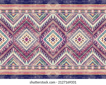 Geometric ethnic pattern seamless color oriental. seamless pattern. Design for fabric, curtain, background, carpet,wallpaper, clothing, wrapping, Batik, fabric,Vector illustration