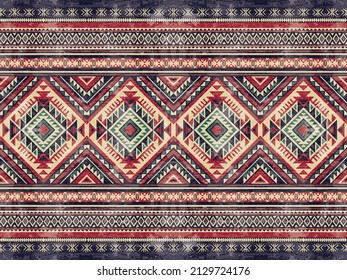Geometric ethnic pattern seamless color oriental. seamless pattern. Design for fabric, curtain, background, carpet,wallpaper, clothing, wrapping, Batik, fabric,Vector illustration