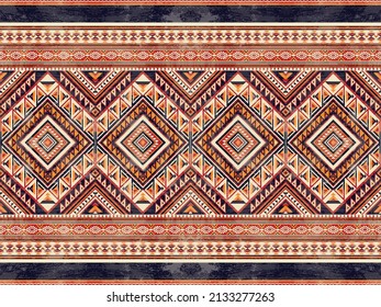 Geometric ethnic pattern seamless color oriental. seamless pattern. Design for fabric, curtain, background, carpet,wallpaper, clothing, wrapping, Batik, fabric,Vector illustration