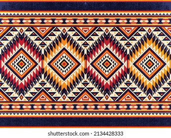 Geometric ethnic pattern seamless color oriental. seamless pattern. Design for fabric, curtain, background, carpet,wallpaper, clothing, wrapping, Batik, fabric,Vector illustration