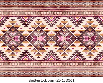 Geometric ethnic pattern seamless color oriental. seamless pattern. Design for fabric, curtain, background, carpet,wallpaper, clothing, wrapping, Batik, fabric,Vector illustration