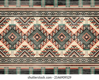 Geometric ethnic pattern seamless color oriental. seamless pattern. Design for fabric, curtain, background, carpet,wallpaper, clothing, wrapping, Batik, fabric,Vector illustration
