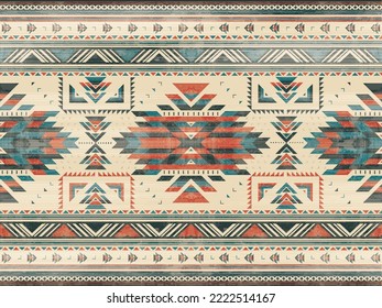 Geometric ethnic pattern seamless color oriental. seamless pattern. Design for fabric, curtain, background, carpet ,wallpaper, clothing,  fabric,Vector illustration