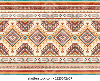 Geometric ethnic pattern seamless color oriental. seamless pattern. Design for fabric, curtain, background, carpet ,wallpaper, clothing,  fabric,Vector illustration
