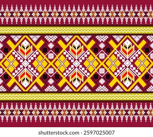 Geometric ethnic pattern seamless color oriental. seamless pattern. Design for fabric, curtain, background, carpet ,wallpaper, clothing, fabric,Vector illustration