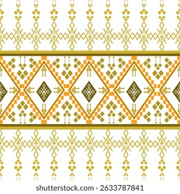 padrão étnico geométrico cor sem costura oriental. Plano de fundo, Design cortina, tapete, papel de parede, roupas, envoltório, Batik, ilustração vetorial
