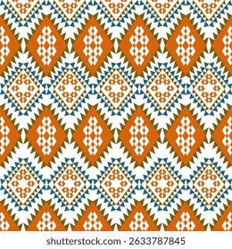 padrão étnico geométrico cor sem costura oriental. Plano de fundo, Design cortina, tapete, papel de parede, roupas, envoltório, Batik, ilustração vetorial
