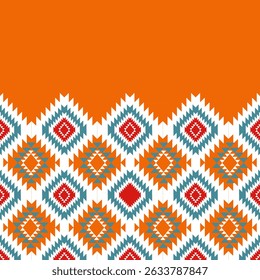 geometric ethnic pattern seamless color oriental. Background, Design curtain, carpet, wallpaper, clothing, wrapping, Batik, vector illustration
