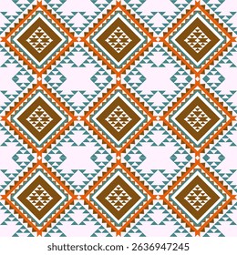 geometric ethnic pattern seamless color oriental. Background, Design curtain, carpet, wallpaper, clothing, wrapping, Batik, vector illustration
