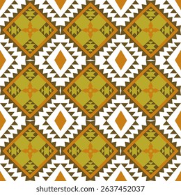 Geometric Ethnic Pattern Seamless Color Oriental. Background, Design Curtain, Carpet, Wallpaper, Clothing, Wrapping, Batik, Vector Illustration 
