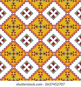 geometric ethnic pattern seamless color oriental. Background, Design curtain, carpet, wallpaper, clothing, wrapping, Batik, vector illustration
