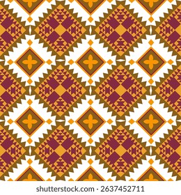geometric ethnic pattern seamless color oriental. Background, Design curtain, carpet, wallpaper, clothing, wrapping, Batik, vector illustration
