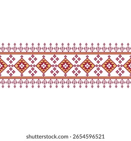 Geometrische ethnische Muster nahtlose Farbe Oriental. Hintergrund, Designvorhang, Teppich, Tapete, Bekleidung, Umhüllung, Batik, Vektorgrafik 
