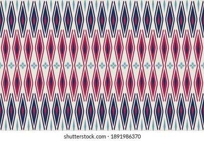 Geometric ethnic pattern seamless design for background, wallpaper, fabric, textile.