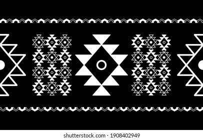 Geometric ethnic pattern seamless . seamless pattern. Design for fabric, curtain, background, carpet, wallpaper, clothing, wrapping, Batik, fabric,Vector illustration.