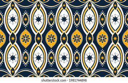 Geometric ethnic pattern seamless.
Design for background,carpet,wallpaper,clothing,wrapping,Batik,fabric,Vector illustration.embroidery style.
