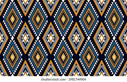 Geometric ethnic pattern seamless.
Design for background,carpet,wallpaper,clothing,wrapping,Batik,fabric,Vector illustration.embroidery style.
